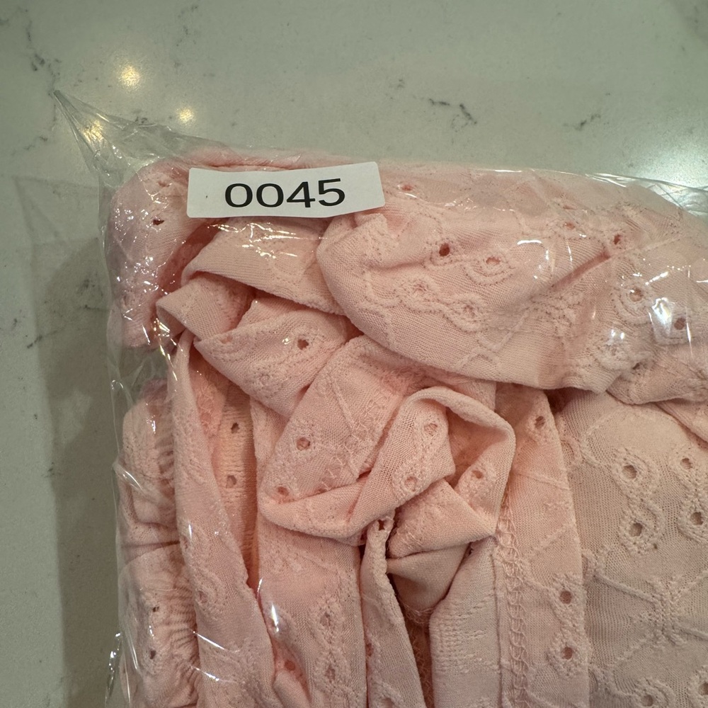 Aeropostale | NWT‎ Pink Eyelet Romper Dress  / Mini Dress- Size Small - Picture 11 of 12